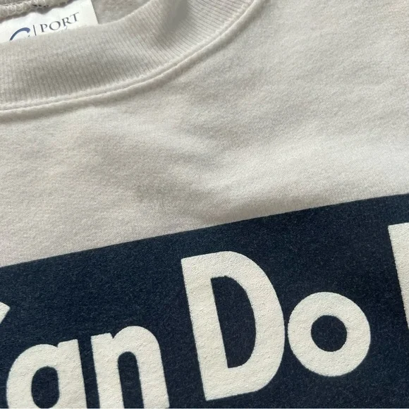 Rosie the Riveter "We Can Do It" White Graphic Unisex Sweatshirt sz M - Picture 2 of 7